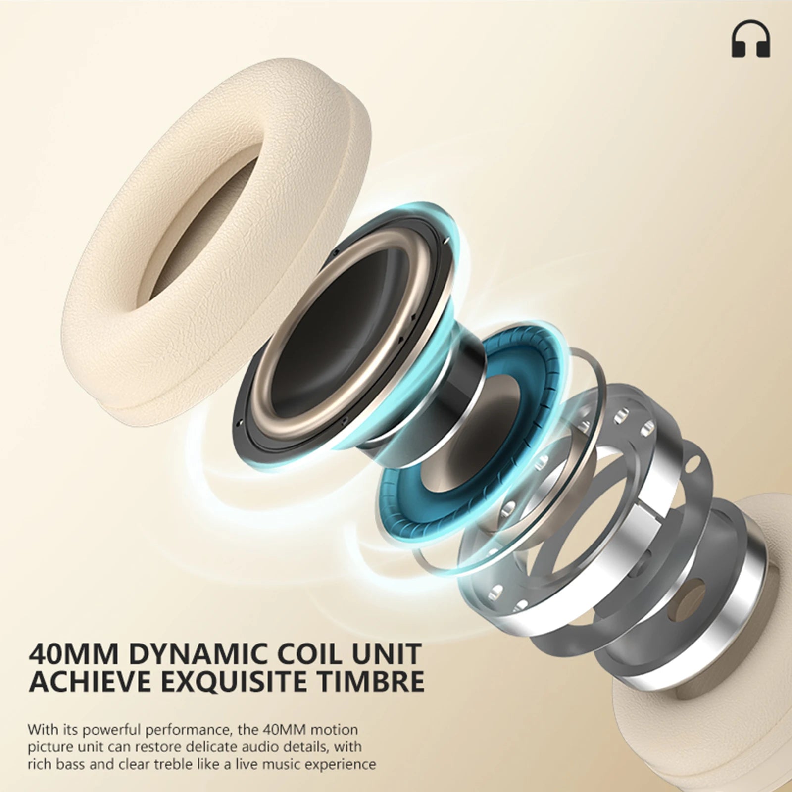 Wireless Bluetooth Headphones Over Ear HIFI Stereo Headsets Noise Reduction Sports Gaming Earphones Music Player with Mic Gifts